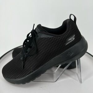 SKECHERS NWOT GOGA MAX‎ BLACK MESH SNEAKERS HIGH REBOUND CUSHION